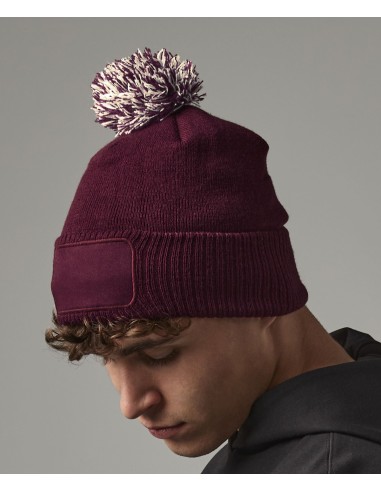 BEE-B443-Snowstar® Patch Beanie